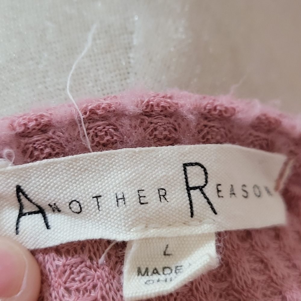 Another Reason pink sweater top - Picture 6 of 7
